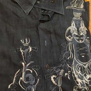 Angelino fof Bermuda Shirts - Men Detailed Design Denim Shirt!!! Angelino fof Bermuda Shirts - Men Detailed Design Denim Shirt!!!